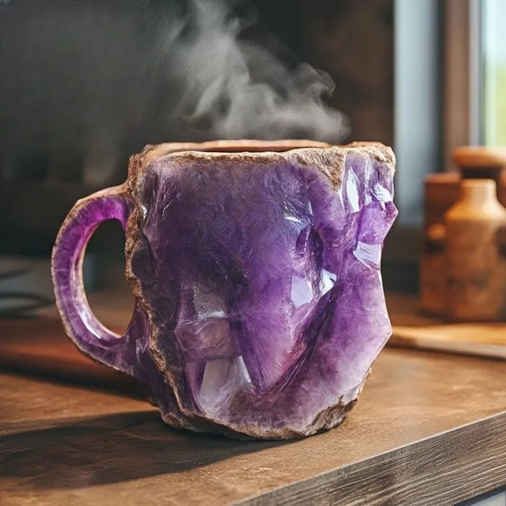 AuraStone – Handgemaakte Mineraalstenen Koffiekopjes van Echt Kristal [50% Korting]