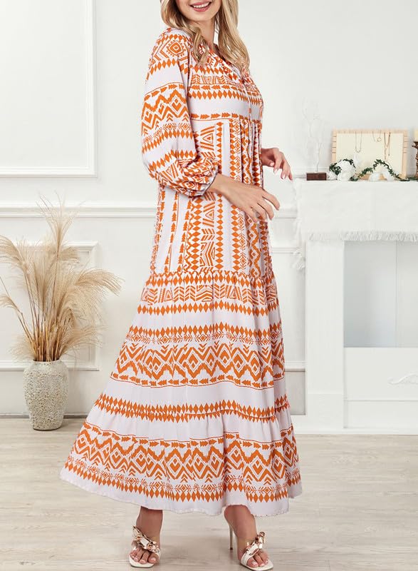 50% Korting | Stella™ – Dames Maxi-jurk met Pofmouwen [Laatste dag korting]