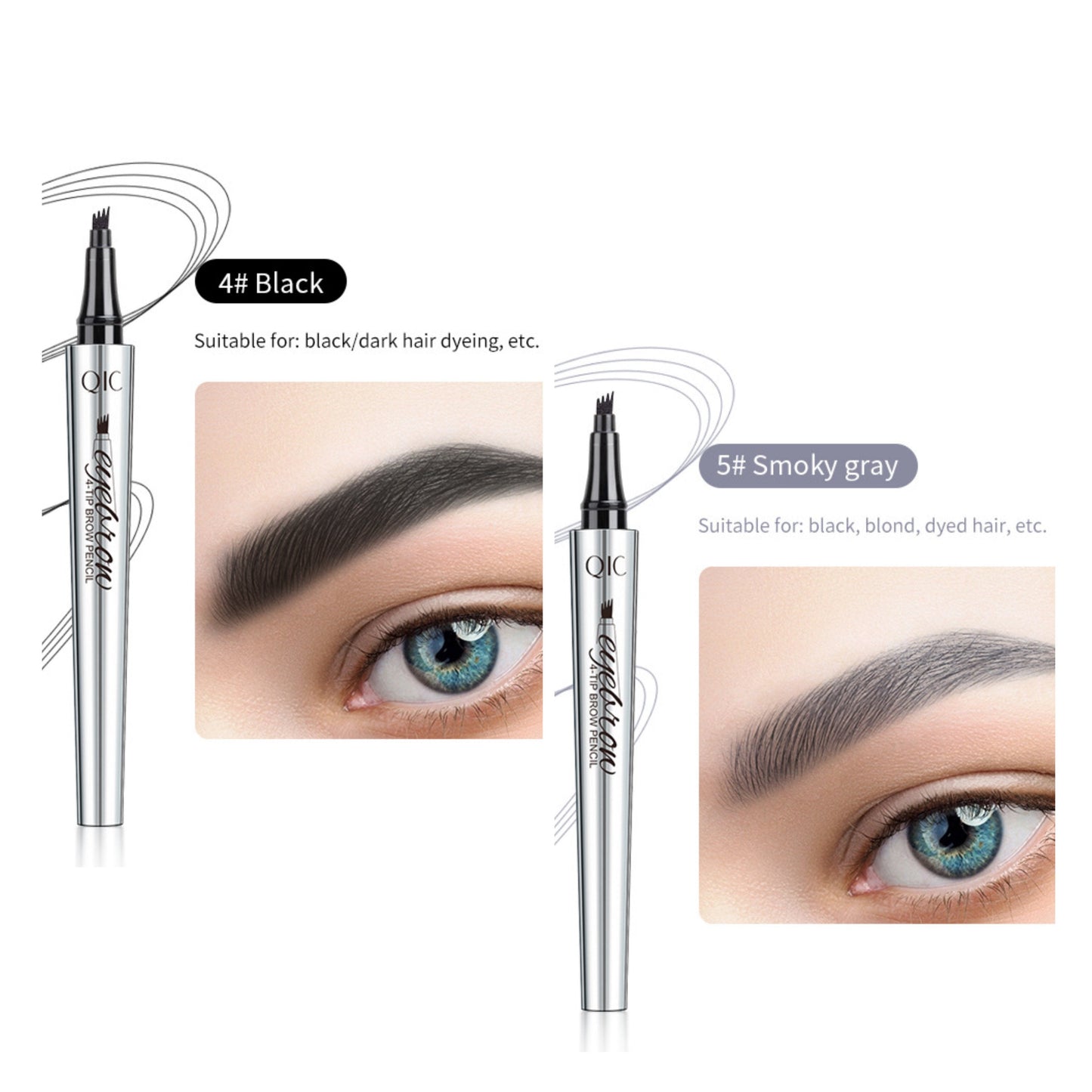 3DMicroblading™ Waterdicht Wenkbrauwpotlood – Natuurlijke Wenkbrauwen [1+1 Gratis]