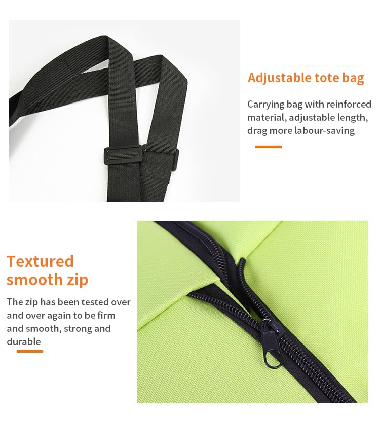 TravelBag™ - 2-in-1 boodschappentrolley / opvouwbare groene tas [50% Korting]