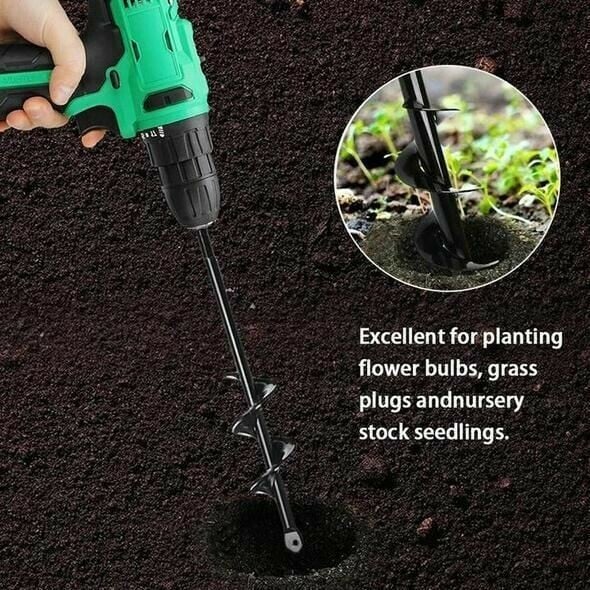 SpiralDrill™ – Zware spiraalboor voor diepe beplanting [50% Korting]