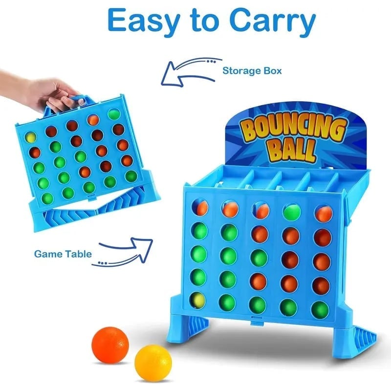 BounceMaster™ – Reflexspel voor het Hele Gezin | 4-op-een-rij