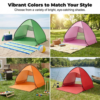 BeachCover™ Pop-Up Strandtent – 98% UV-bescherming voor het hele gezin