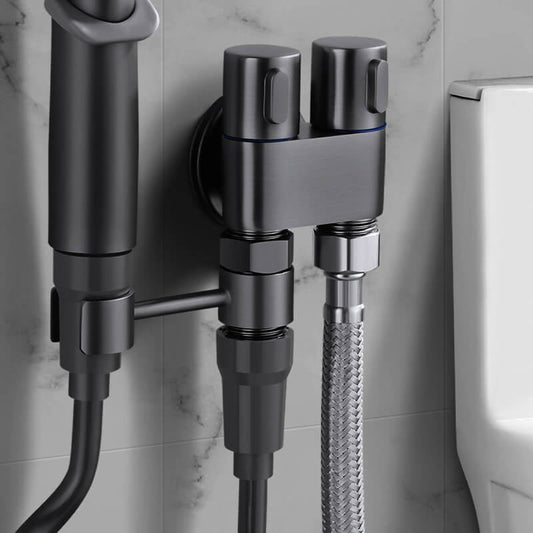 Doublevalve™ – Watertoevoer met matzwarte afwerking [50% Korting]