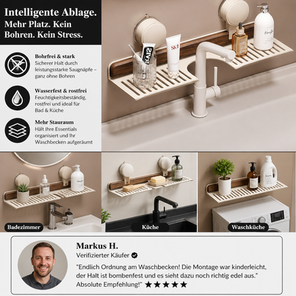 BathShelf – Meer opbergruimte in de badkamer zonder boren | 50% korting