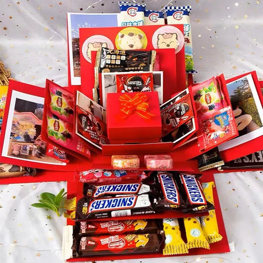 GiftBox™ – 5-laags nesting-design, aanpasbare verrassingsdoos voor speciale gelegenheden [50% Korting]