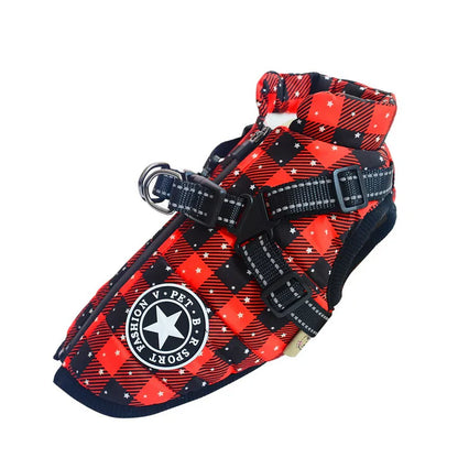 50% Korting | PawJacket™ – Waterdicht winterjack met geïntegreerd harnas [Laatste dag korting]