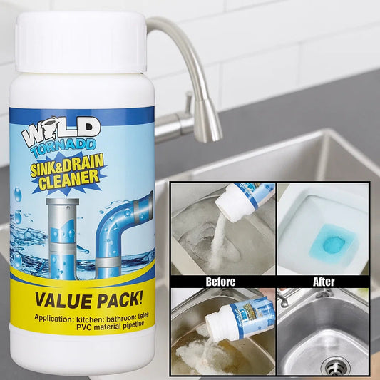 DrainClean™ – Krachtige ontstoppingsreiniger voor vrije afvoeren en spoelbakken [50% Korting]