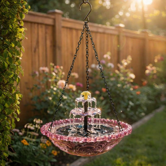 AquaBloom – Solar Hangende Fontein voor Ontspannende Tuinoase [50% Korting]