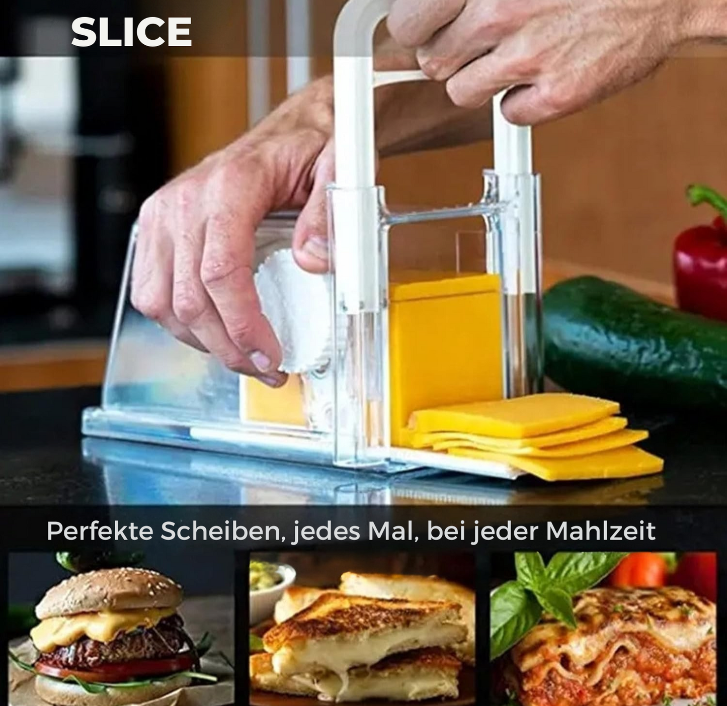 CheeseGlide™ – Voor perfecte, gelijkmatige plakken kaas met één druk op de knop [50% Korting]