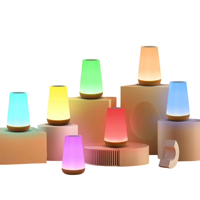 Draadloze LED Nachtlamp met RGB Kleurwisseling en Afstandsbediening