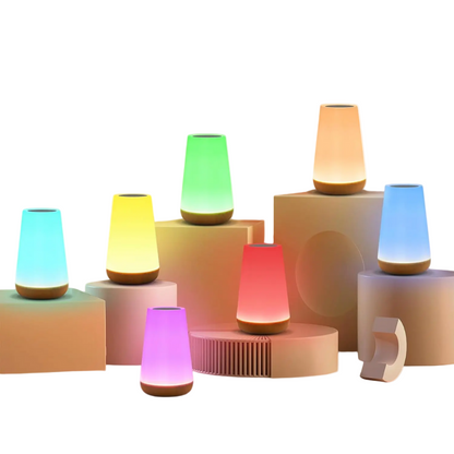 Draadloze LED Nachtlamp met RGB Kleurwisseling en Afstandsbediening
