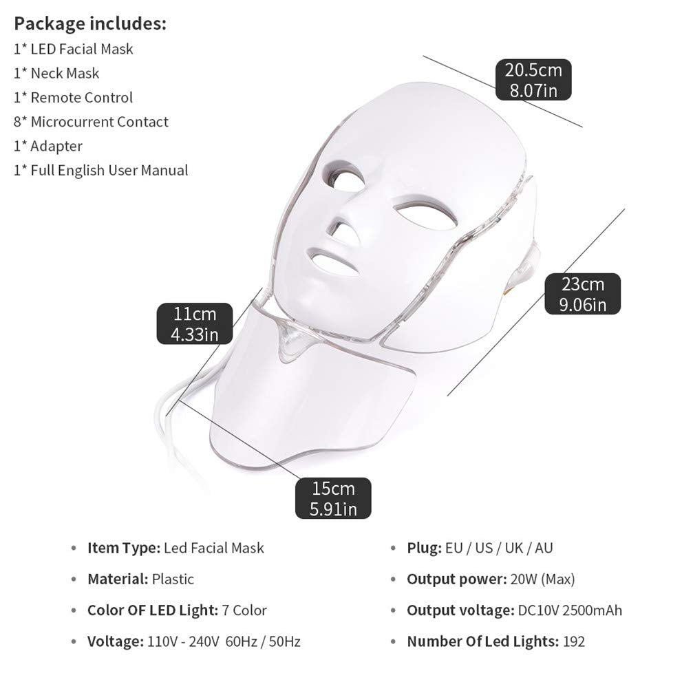 TherapyMask™ – 7-kleuren huidbehandeling, draadloos en oplaadbaar [50% Korting]