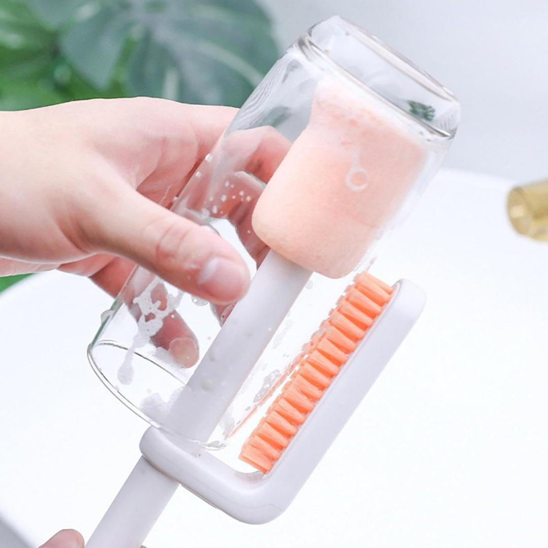 TwinClean™ – 3-in-1 flessenborstel voor grondige reiniging [50% Korting]