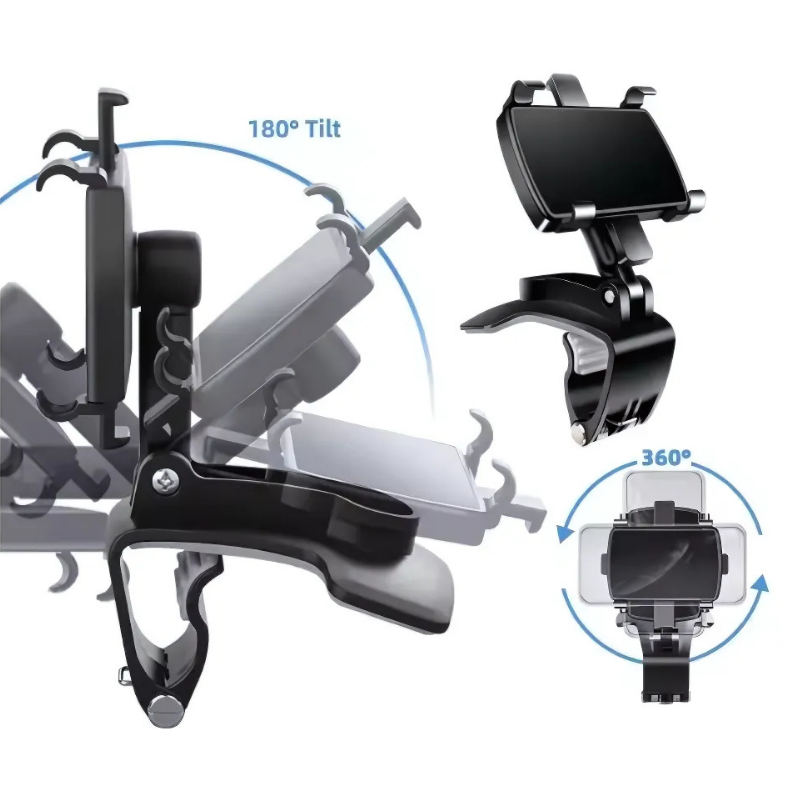 Icone™ – 360° Draaibare Telefoonhouder Auto | Handsfree & Veilig