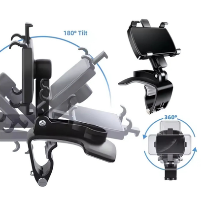 Icone™ – 360° Draaibare Telefoonhouder Auto | Handsfree & Veilig