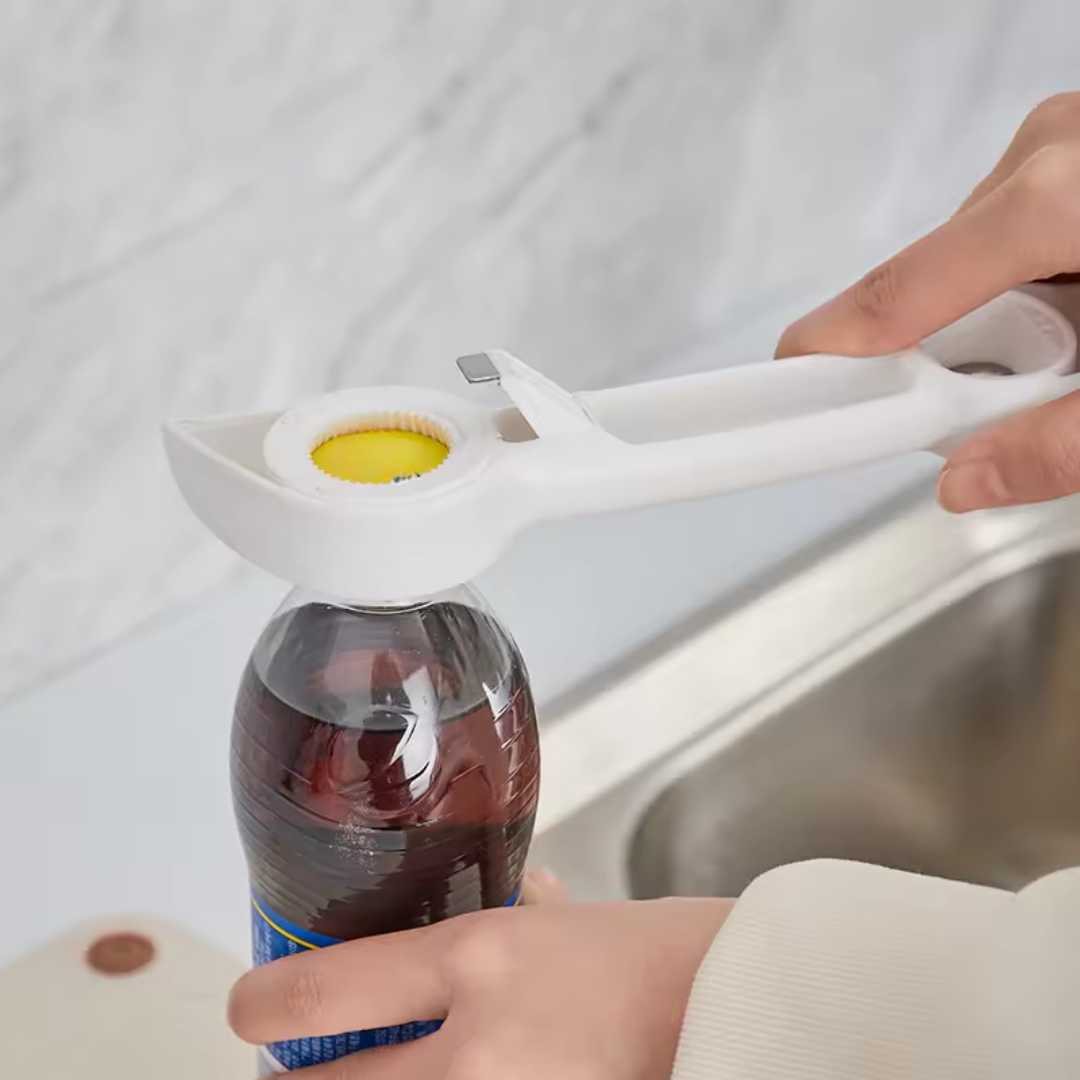 CapEase™ – 4-in-1 Flessen- & Pottenopener voor Moeiteloos Openen [50% Korting]