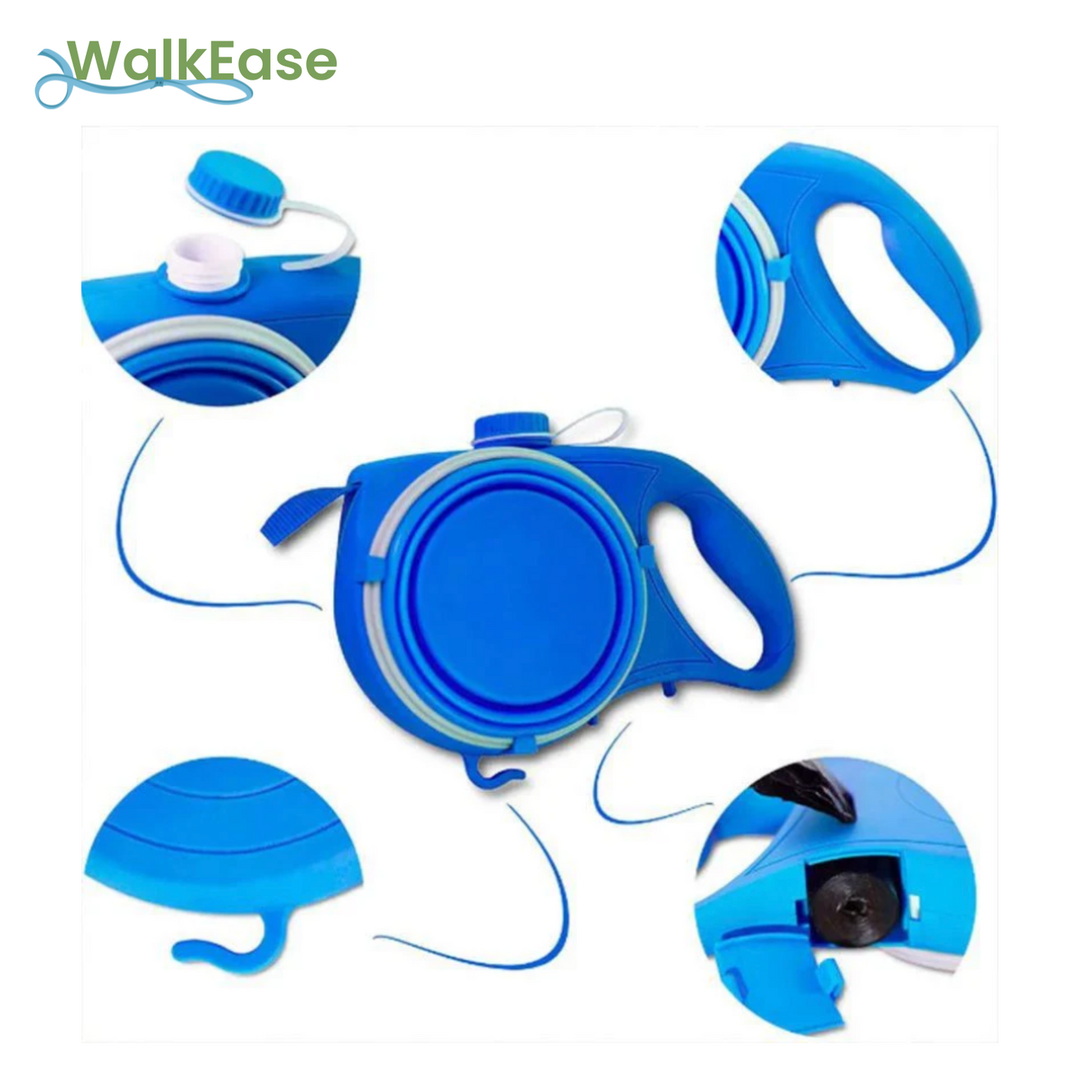 WalkEase™ – 5-in-1 hondenriem voor veelzijdig wandelcomfort [50% Korting]