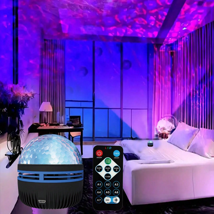 WaveLuxe™ – Water- & Auroraprojector voor Sfeervolle Ontspanning