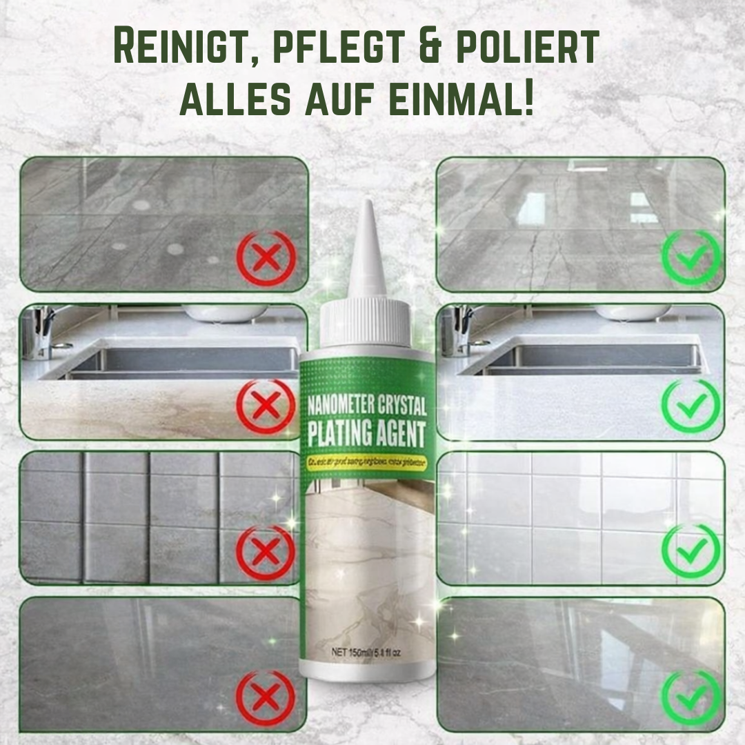 StoneGlow – Nanokristal Steenpolish voor Glanzende & Beschermde Oppervlakken