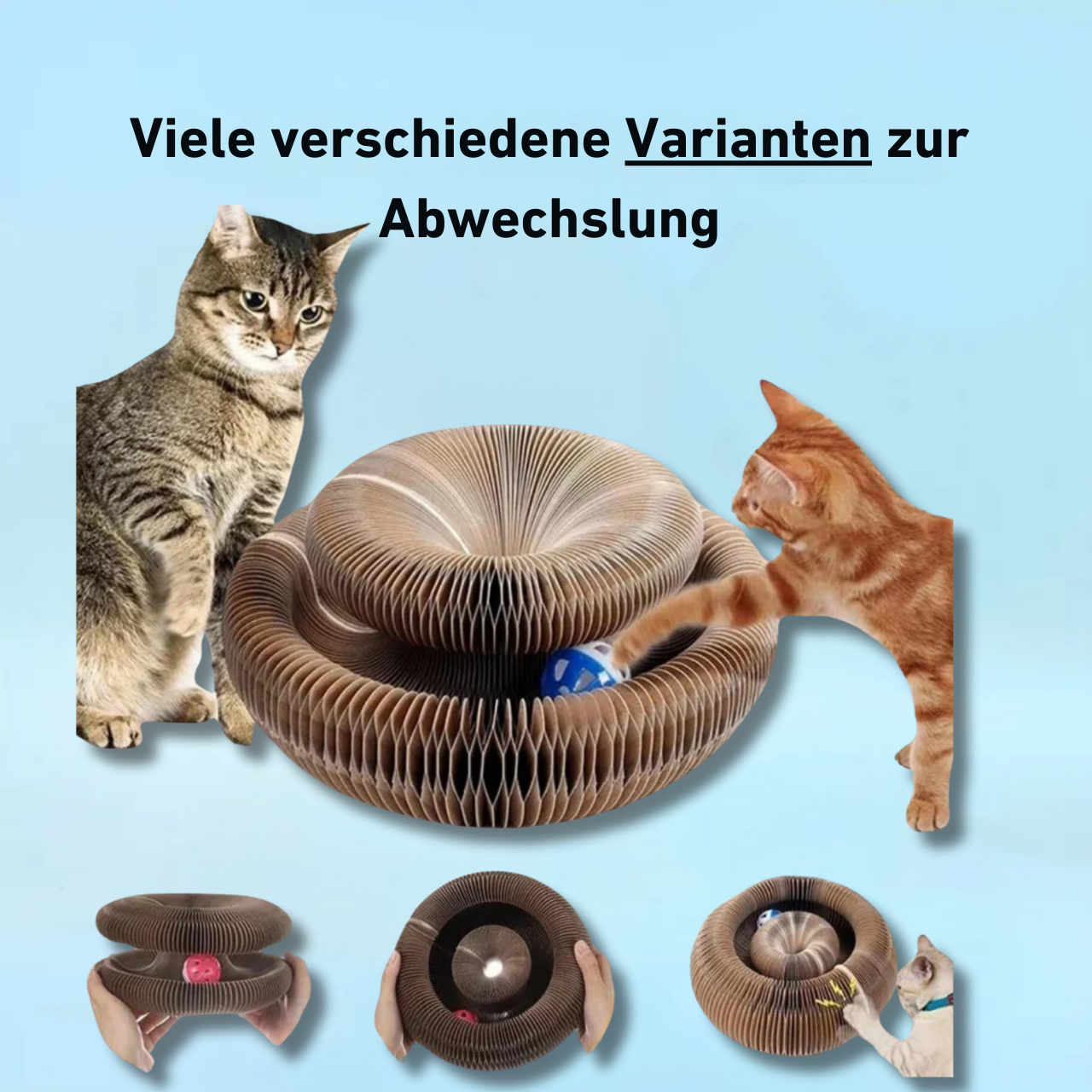 PouncePlay™ – Interactief krabspel met belletje voor actieve kattenmomenten [50% Korting]