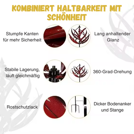 SerenitySpin™ – Bloemen-Windspinner voor decoratieve, kleurrijke & bewegende tuindecoratie [50% Korting]