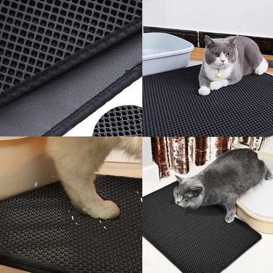 PawGuard™ – Dubbel­laagse kattenbakmat voor schone en hygiënische vloeren [50% Korting]