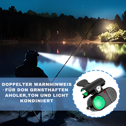 FishPulse™ Visbeet Alarm – LED & Geluidssignaal voor Dag & Nacht Vissen