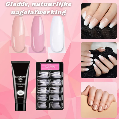 Gelora™ DIY Polygel Nagelset – Professionele Nagelverlenging Thuis