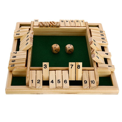 WoodBox™ – Houten Shut The Box Familiespel | Educatief Bordspel