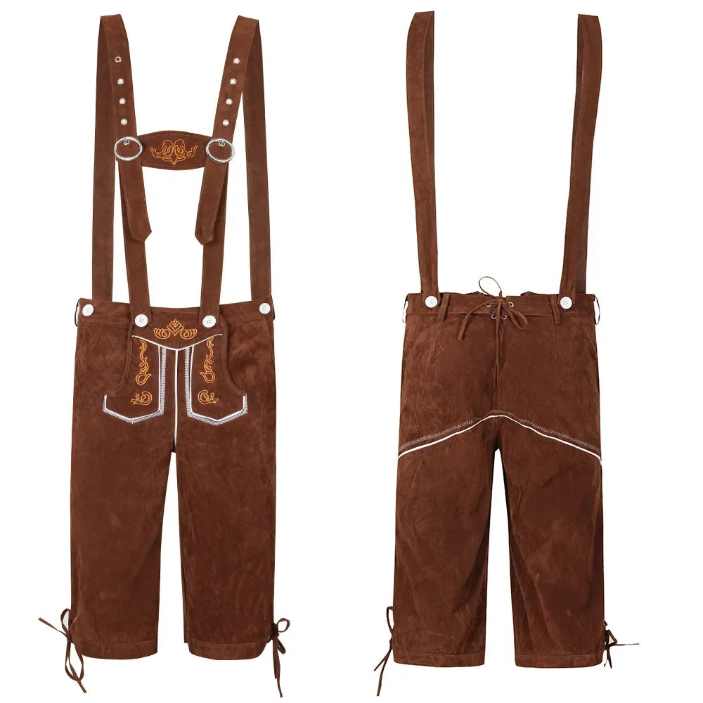 Kostuum met bretels – Beiers, bruin of zwart
