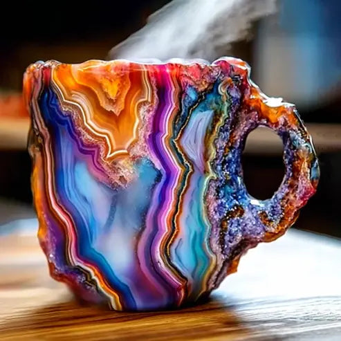 AuraStone – Handgemaakte Mineraalstenen Koffiekopjes van Echt Kristal [50% Korting]