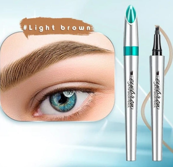 3DMicroblading™ Waterdicht Wenkbrauwpotlood – Natuurlijke Wenkbrauwen [1+1 Gratis]