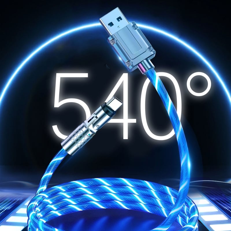 LedCharge™ – 540° draaibare stekker en USB-kabel voor ultrasnel opladen [50% Korting]