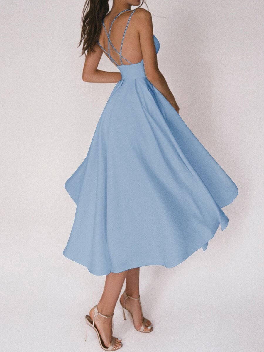 Glamara™ – Elegante jurk met V-hals en fijne bandjes [50% Korting]