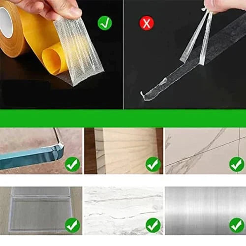 StickPro™ – Dubbelzijdig Supersterk Plakband voor Sterke Verbindingen [1 + 1 Gratis]