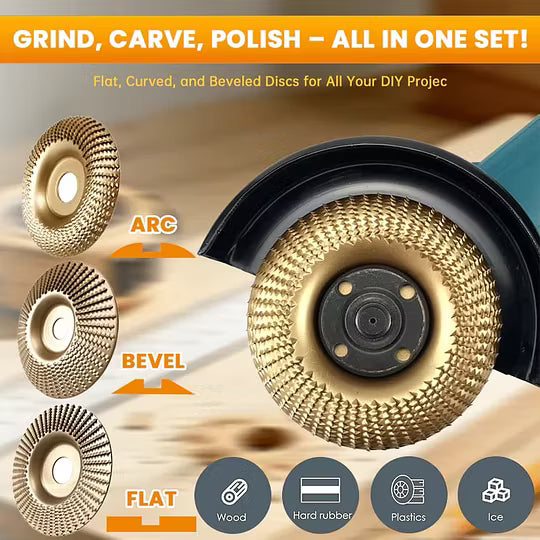 WheelMax™ – Complete Houtbewerking Set voor Snijden, Schuren & Polijsten