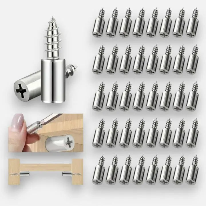 SecureFit™ Zelfborende Planksteunen – 40-delige Set (20 + 20 Gratis)
