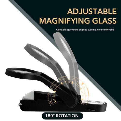 VisiClip™ – Compacte nagelknipper met vergrootglas voor precieze en moeiteloze verzorging [50% Korting]