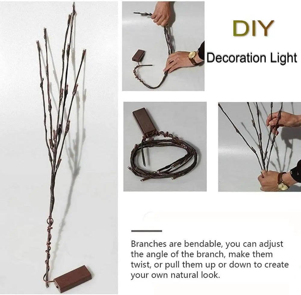 TreeLight™ – LED Takdecoratie Lichtsnoer met 20 Buigzame Takken