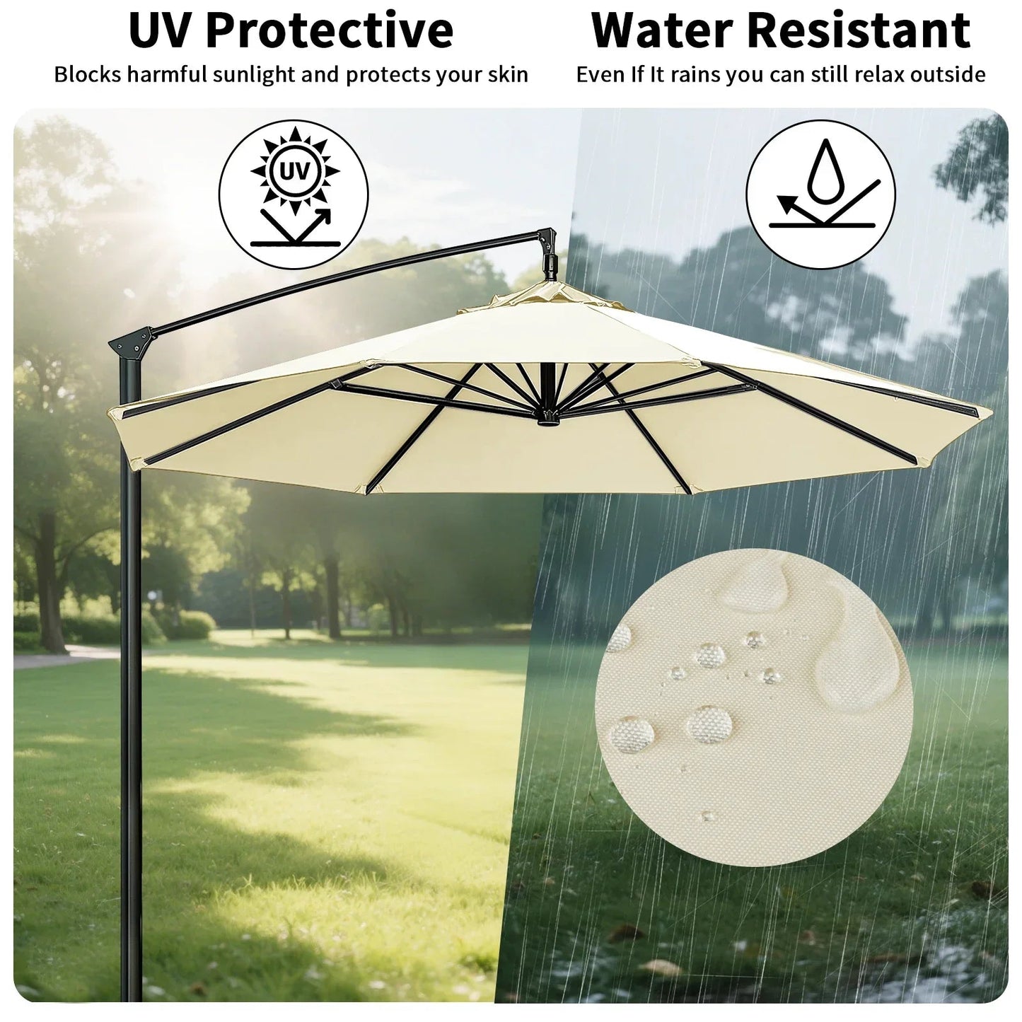 TerraShade™ Parasolhoes – Waterafstotend & Weerbestendig voor Tuin & Terras