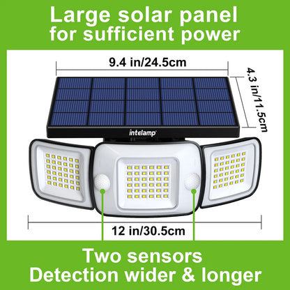 SolarShine™ – Zonne-energie Buitenlamp met Bewegingssensor 1200 Lumen