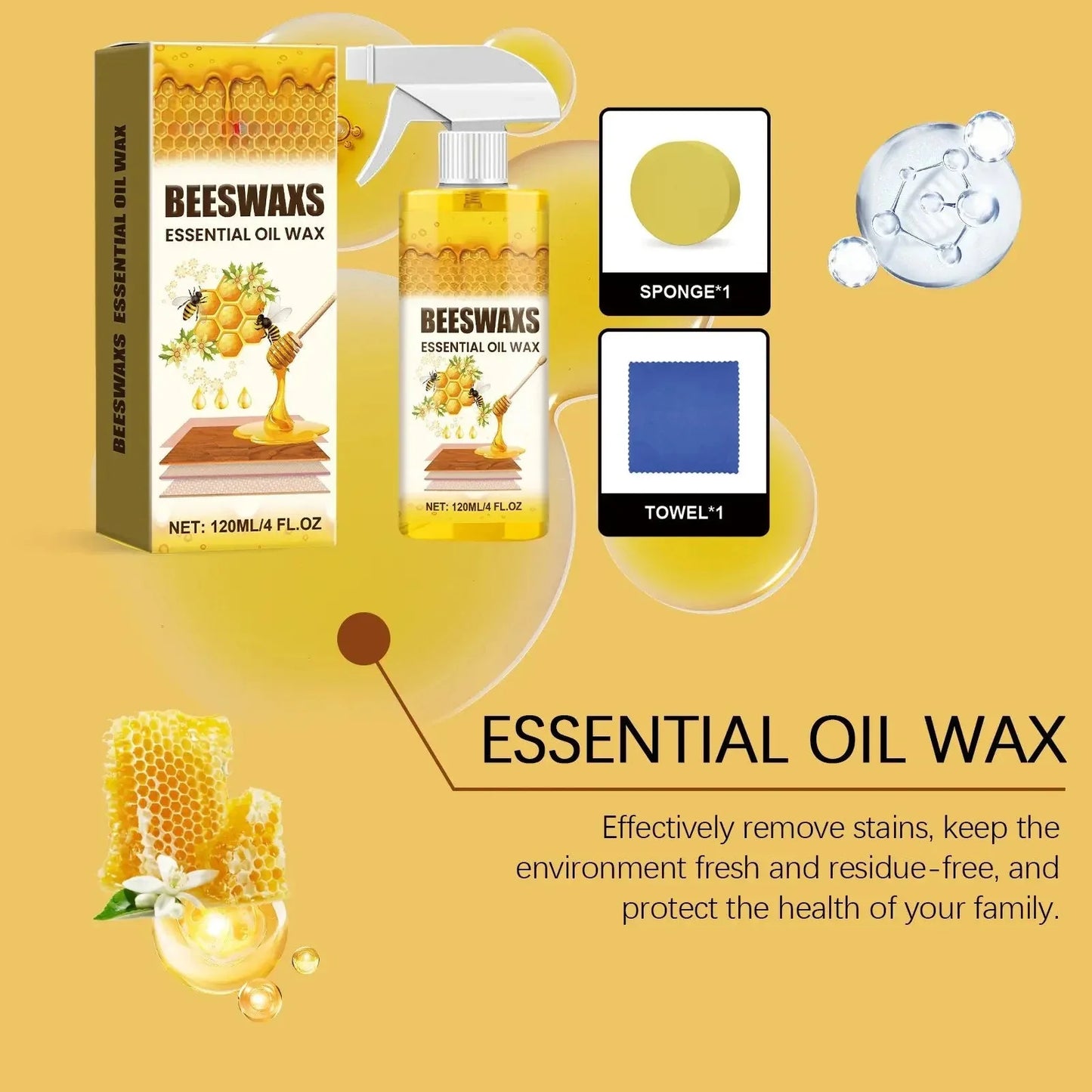 BeeShine – Bijenwas Houtpolish voor Natuurlijk Glanzende Houtoppervlakken [50% Korting]
