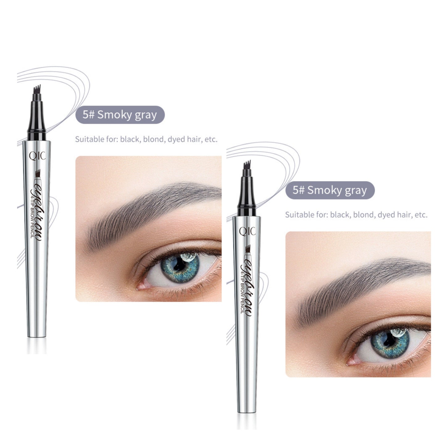 3DMicroblading™ Waterdicht Wenkbrauwpotlood – Natuurlijke Wenkbrauwen [1+1 Gratis]