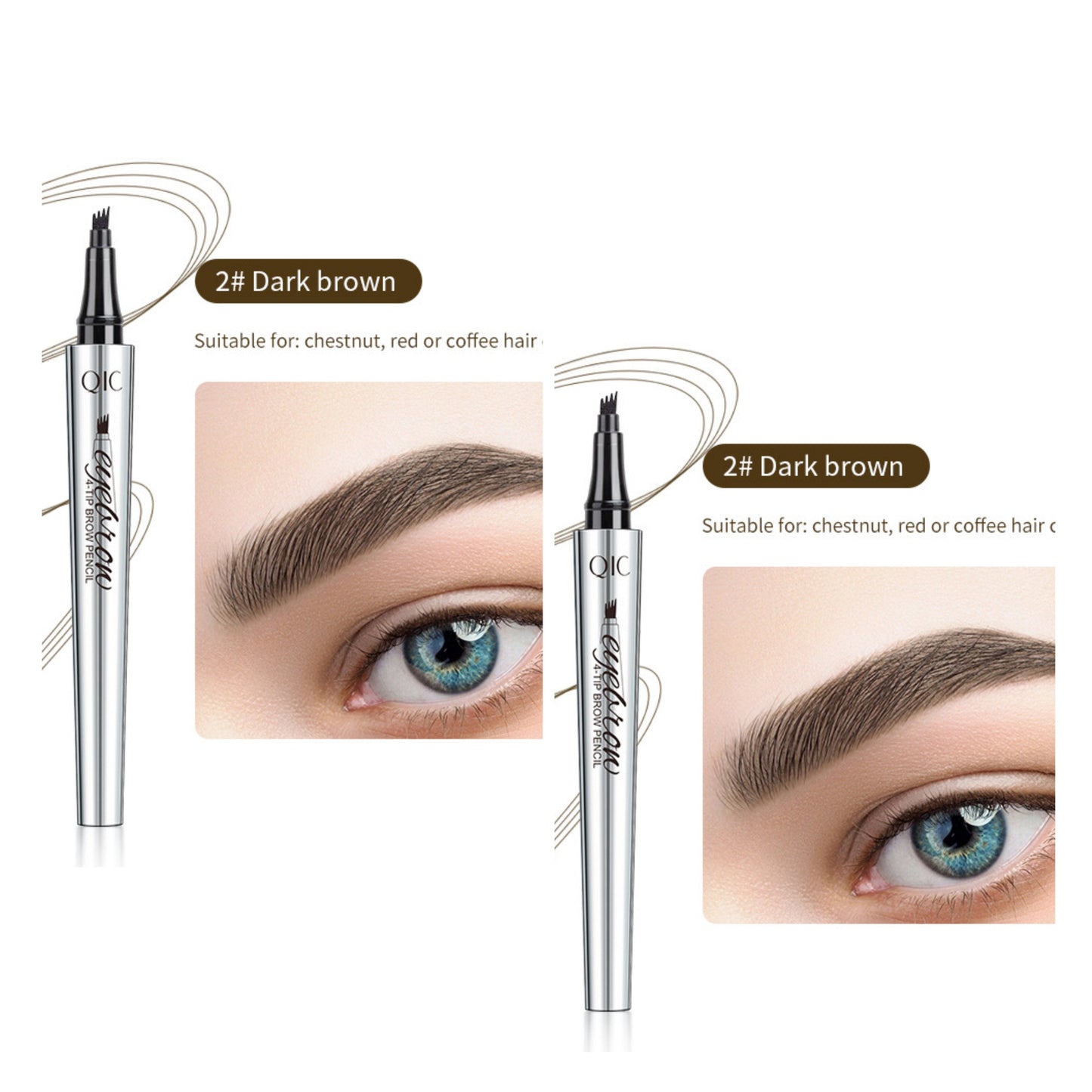 3DMicroblading™ Waterdicht Wenkbrauwpotlood – Natuurlijke Wenkbrauwen [1+1 Gratis]