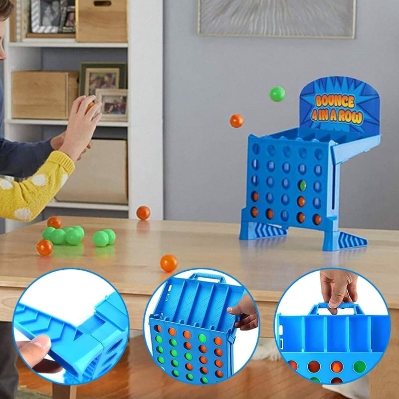 BounceMaster™ – Reflexspel voor het Hele Gezin | 4-op-een-rij