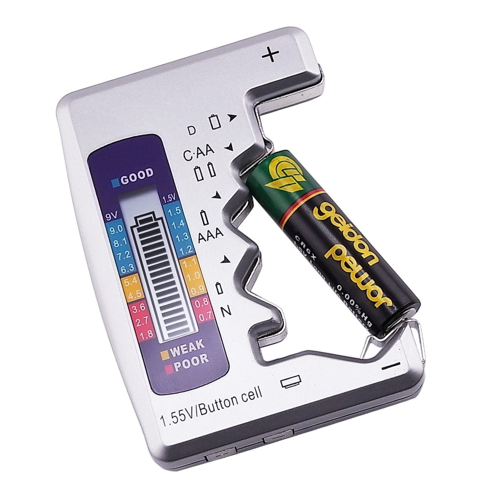 VoltTest™ Digitale Batterijtester met LCD-display – Universeel