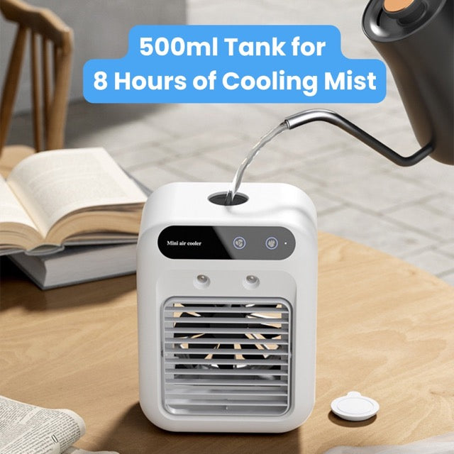 Coolify™ – Mini Draagbare Luchtkoeler en Luchtbevochtiger voor Thuis [50% Korting]