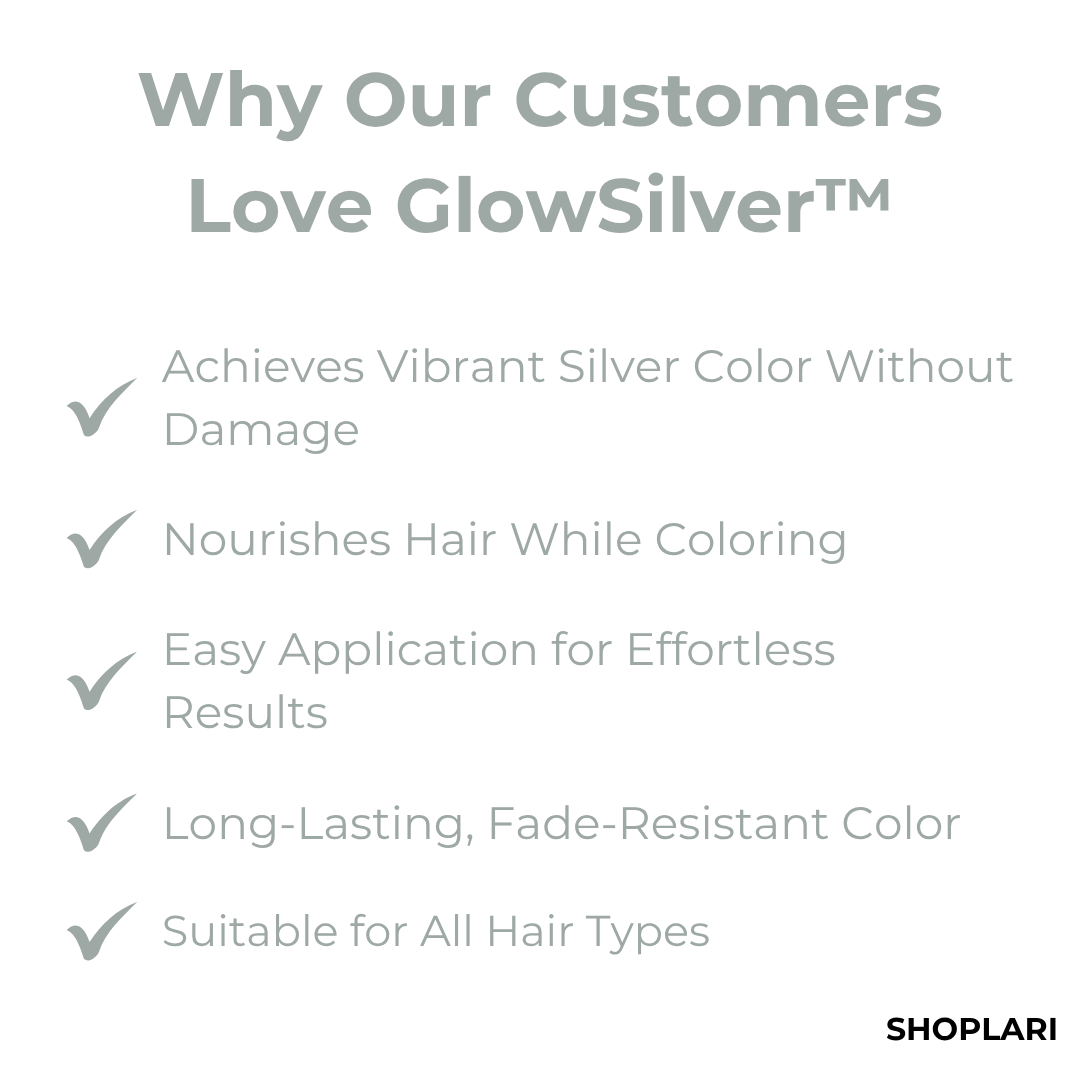 GlowSilver™ – Ammoniakvrije Zilverhaarverf & Haarverzorging 2-in-1