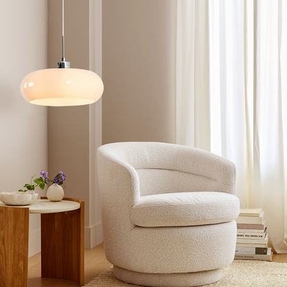 Glazen hanglamp in Bauhaus-stijl voor moderne interieurs